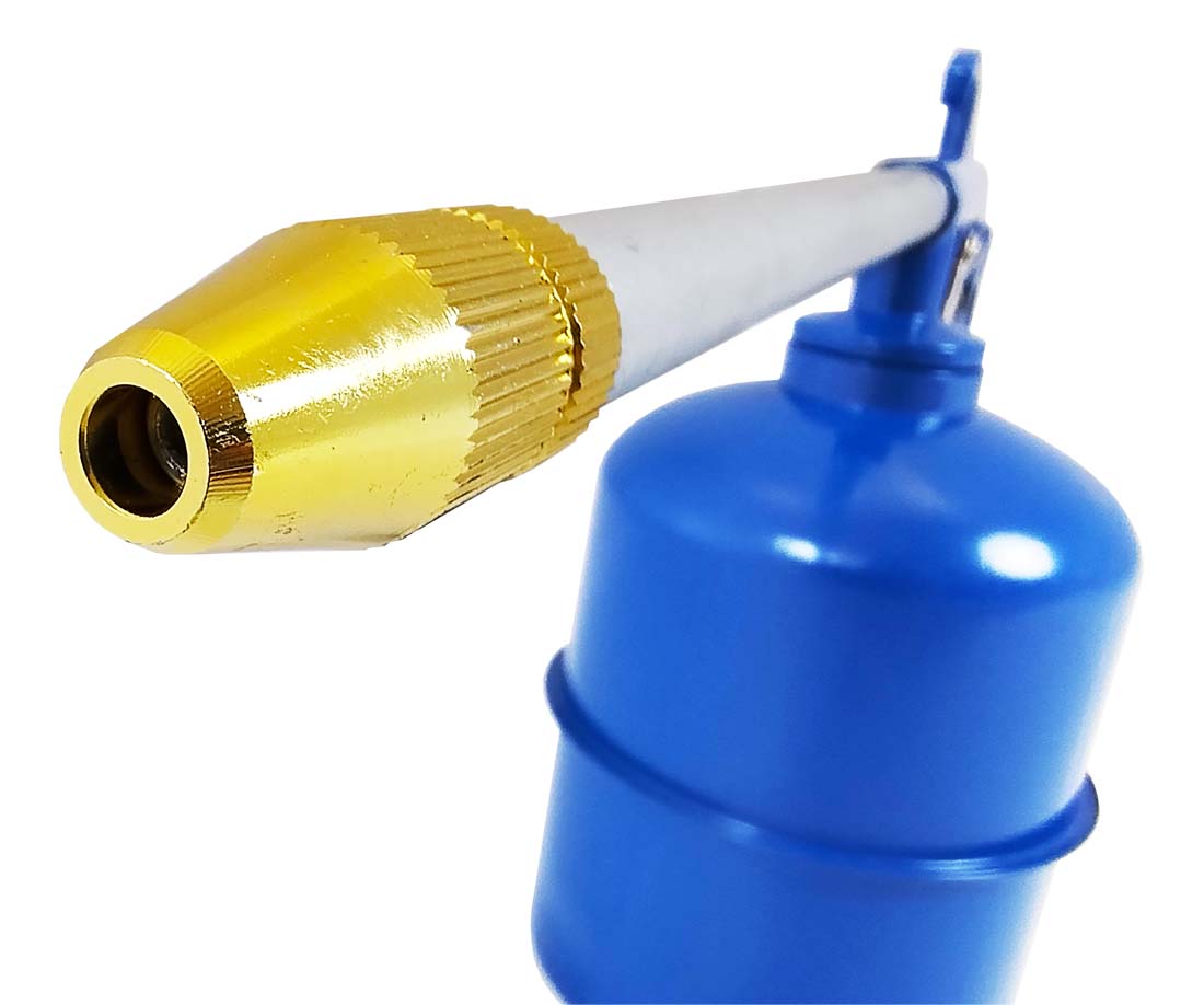 Washing gun, bottom metal container