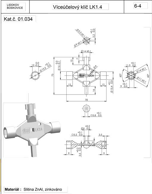 LIDOKOV - Multifunctional Key LK1.4