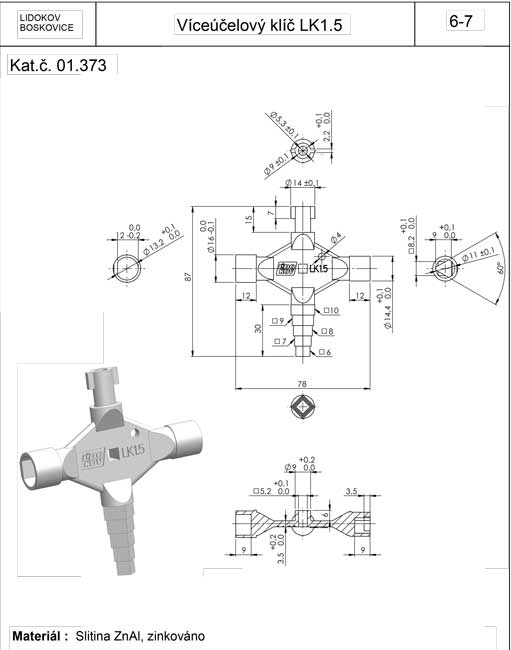 LIDOKOV - Multifunctional Key LK1.5