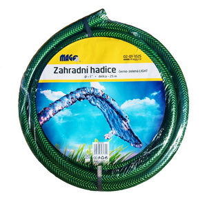 Garden hose black-green LIGHT 1" - 25m