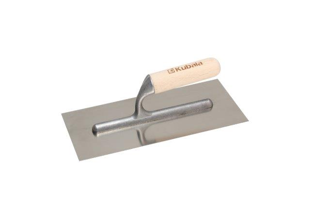 KUBALA 0472 Hladítko nerezové 270x130 mm hladké - dřevěná rukojeť