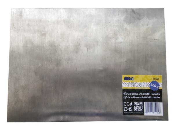Magg 090005 Cín pájecí Sn60Pb40 tabulka - 500g