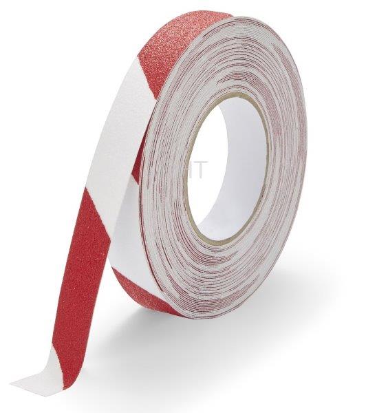 Antiskid tape adhesive 25mm/18,3m - red/white