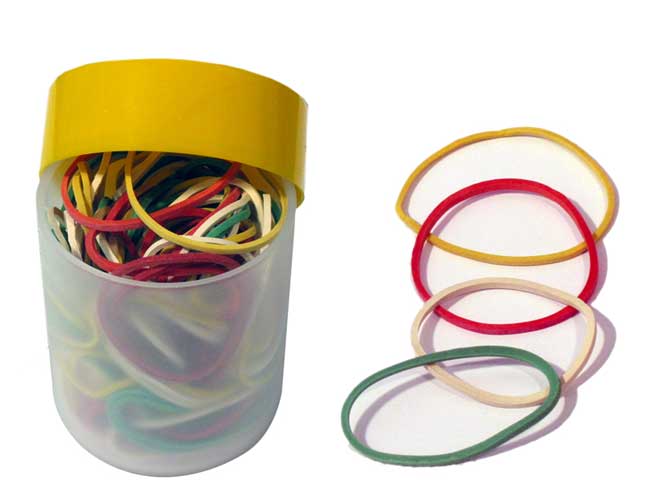 Rubberband coloured 50gr - 170 pcs