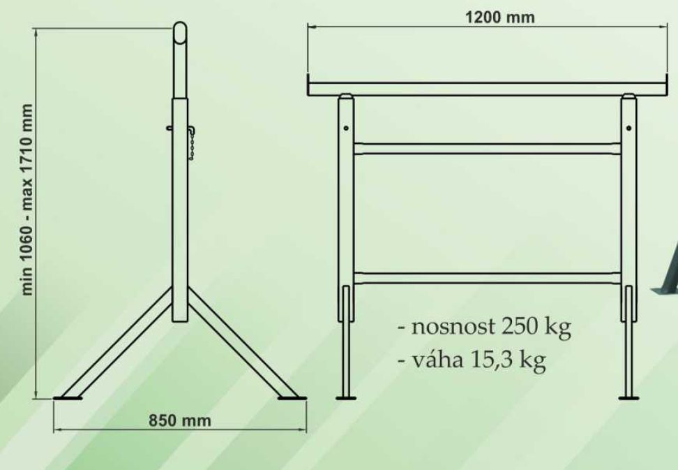 Saw-horse  1000-1700x1200mm