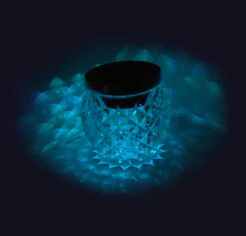 Garden solar LED lamp - glass