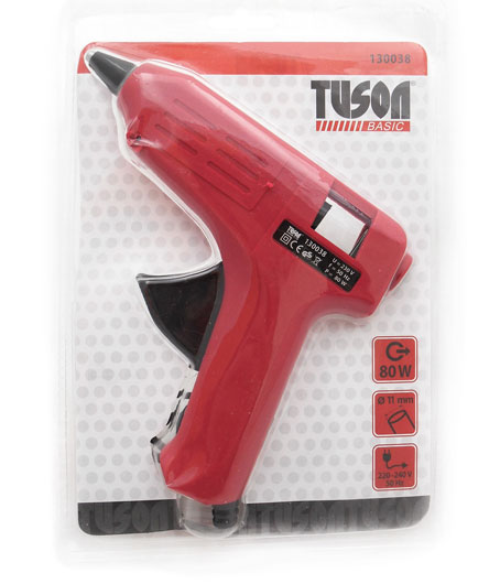 TUSON BASIC - Glue gun 80W, (11,2x100- 2 pcs g.sticks) 230V 