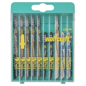 WOLFCRAFT - Jigsaw Blade Set 10 Pcs., T-shank