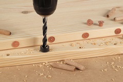 WOLFCRAFT - Depth Stop Set for wood drill bits 6/8/10mm, 3pcs