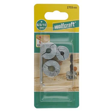 WOLFCRAFT - Depth Stop Set, Universal 6/8/10mm, 3 pcs