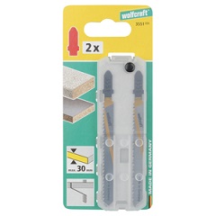 WOLFCRAFT - HCS Jigsaw Blades, T-shank, wood, clean cut 100mm, 2pcs