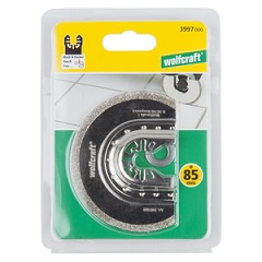 WOLFCRAFT - Diamond-Coated Radial Saw Blade "PRO", universal receptacle, mortar residues, 85mm