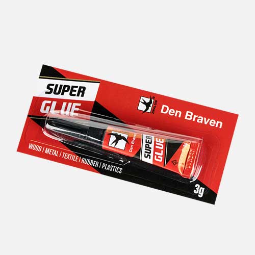 Den Braven - superglue blister of 12 pieces - 3 g tube