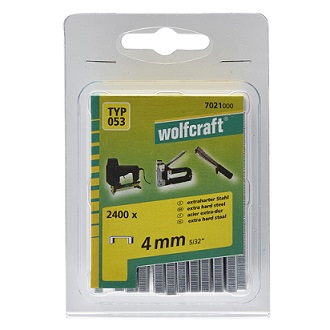 WOLFCRAFT 7021000 sponka široká do sponkovačky výška 4 mm 2400 ks