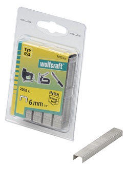 WOLFCRAFT 7030000 sponka široká do sponkovačky výška 8 mm 1400 ks