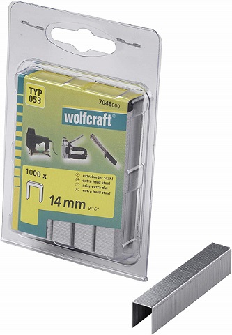 WOLFCRAFT 7046000 Spona široká čalounická 11,2mm výška 14mm, 1000ks
