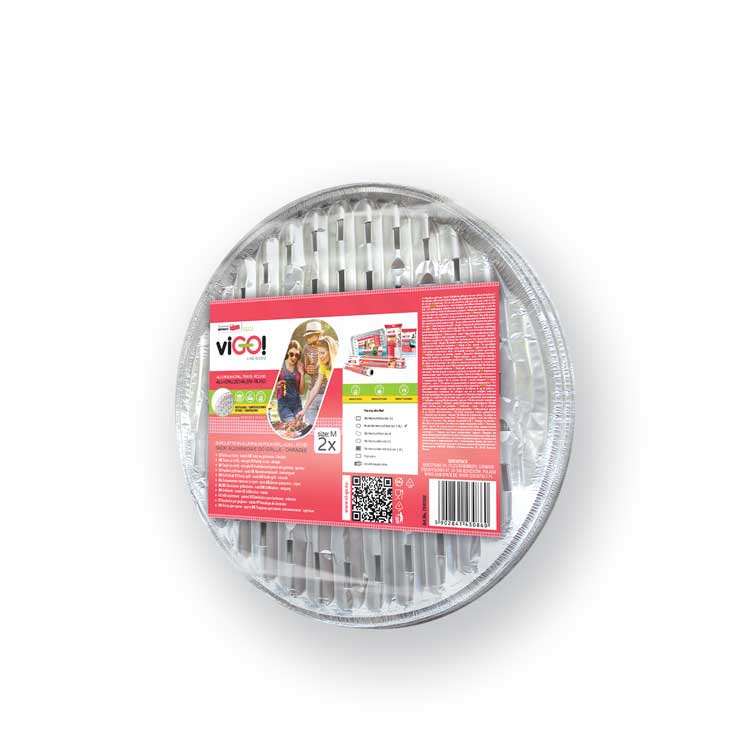 viGO! Grilling trays round 34cm - 2 pcs