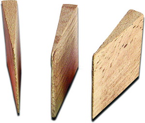PINIE - Wooden wedges 30x34x7mm - 4 pcs