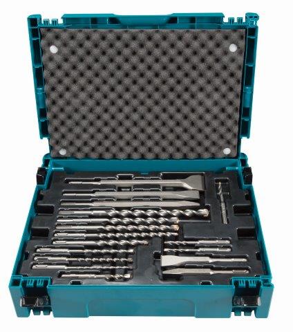 MAKITA - Set of SDS+ drills and chisels in systainer - 17pcs