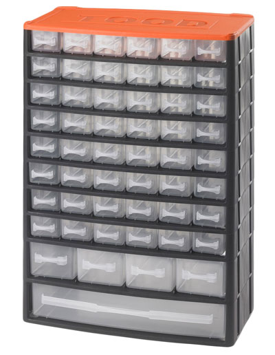 TOOD CD1253 Plastová skříňka 53 šuplíků 330x170x480mm