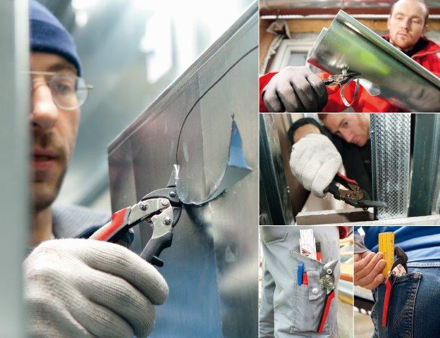 BESSEY - Shape and straight cutting snips, small and manoeuvrable D15AL