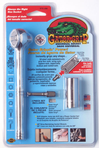 Gator Grip - Universal socket wrench 7-19mm - set