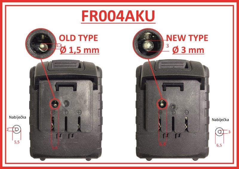 Battery for FR004/6 20V 2,0Ah, new type, 3mm connector