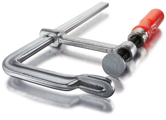 BESSEY - All-steel screw clamp classiX GS with tried-and-tested wooden handle 200/100