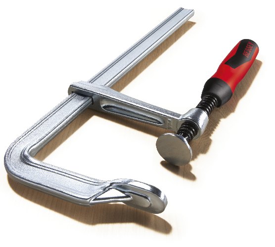 BESSEY - All-steel screw clamp GZ with 2-component plastic handle 100/60