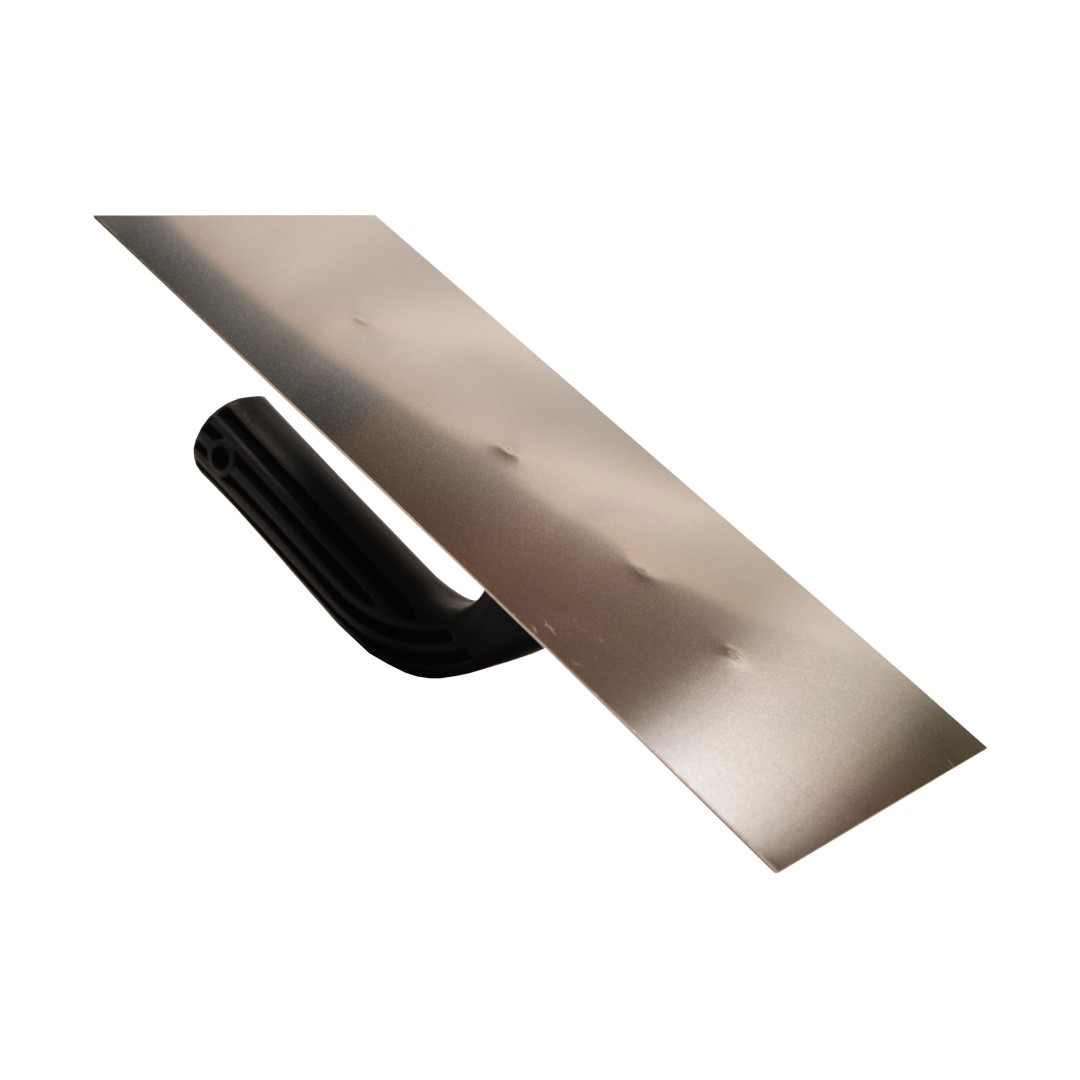 Stainless steel finishing trowel 270x130 mm smooth - plastic handle