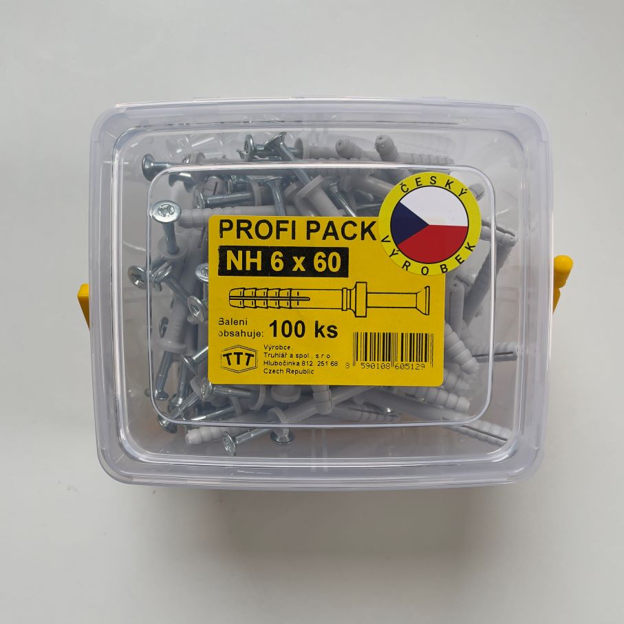 Wall anchor NH 6x60 100 pcs PROFI PACK