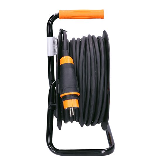 SOLIGHT - Extension cable 3x1,5mm2 drum 50m, 4x socket - outdoor