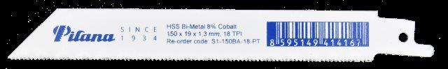 PILANA - Saber saw blade BiCo, 150x19x1,3mm, 18 TPI - 5 pcs