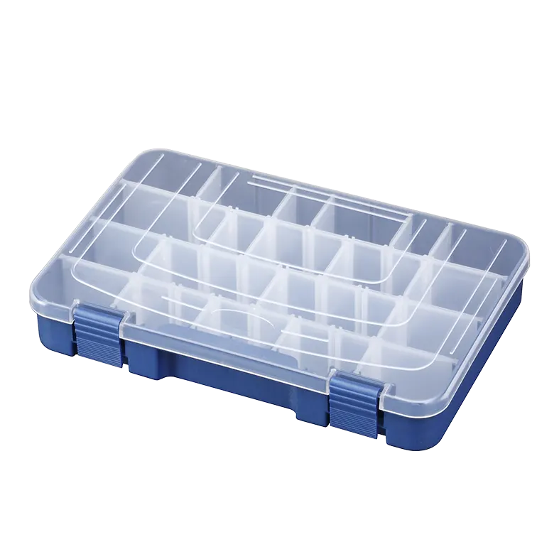 Polypropylene box 276x188x45mm, transparent - 1-20 compartments
