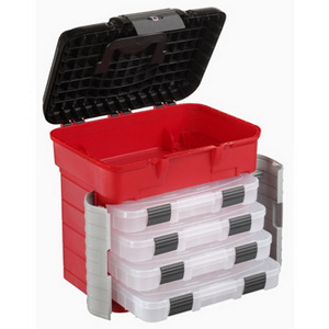 Polypropylene tackle box 420x303x400mm with 4 tackle boxes - capacity 150 kg