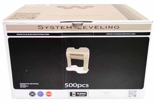 System Leveling - Clip for leveling - 0,5mm (500 pcs)