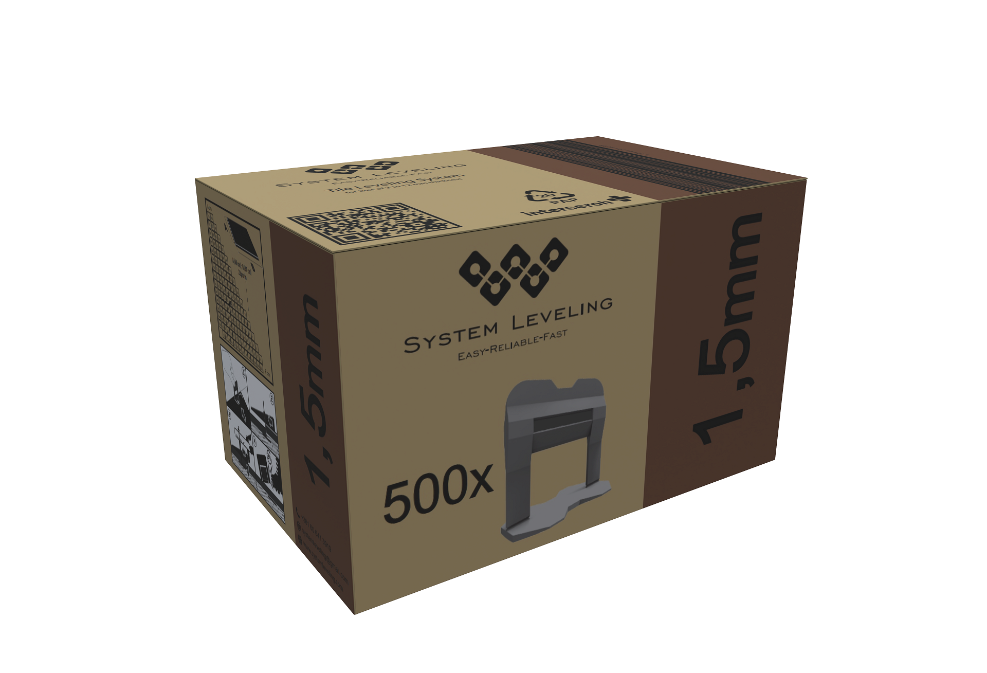 System Leveling - Clip for leveling - 1,5mm (500 pcs)