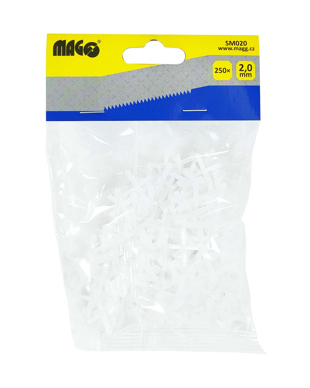 Tile spacers 2,0mm x 250