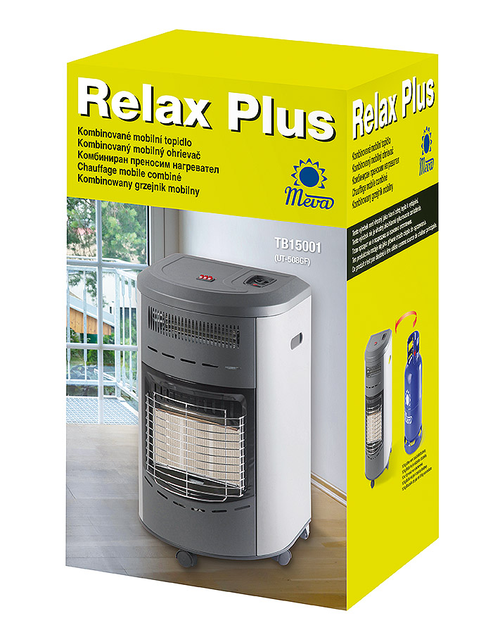 MEVA - Gas heater RELAX PLUS 4,2kW + regulator + hose