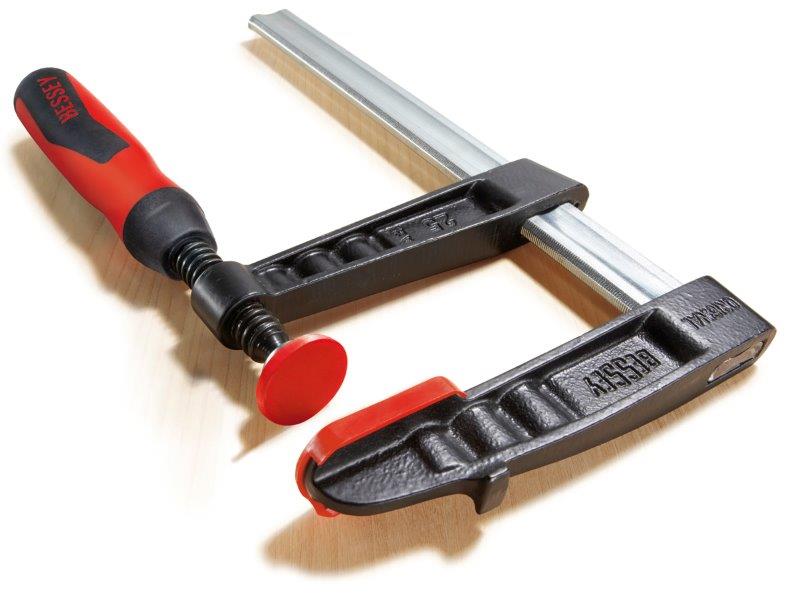 BESSEY - Malleable cast iron screw clamp TG25-2Kwith 2K plastic handle 250/120