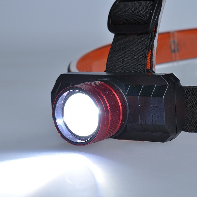 SOLIGHT - LED rechargeable headlamp, 3W,150lm, zoom, Li-ion, USB