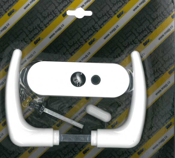 Plastic door handle KLASIK white