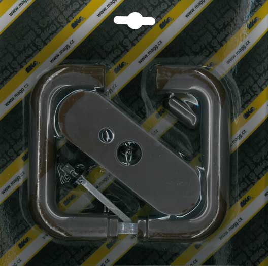 Plastic door handle STANDARD brown