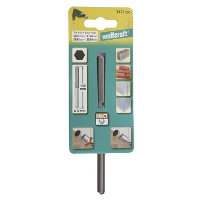 WOLFCRAFT - Centring Drill Bit, 8mm, 140mm