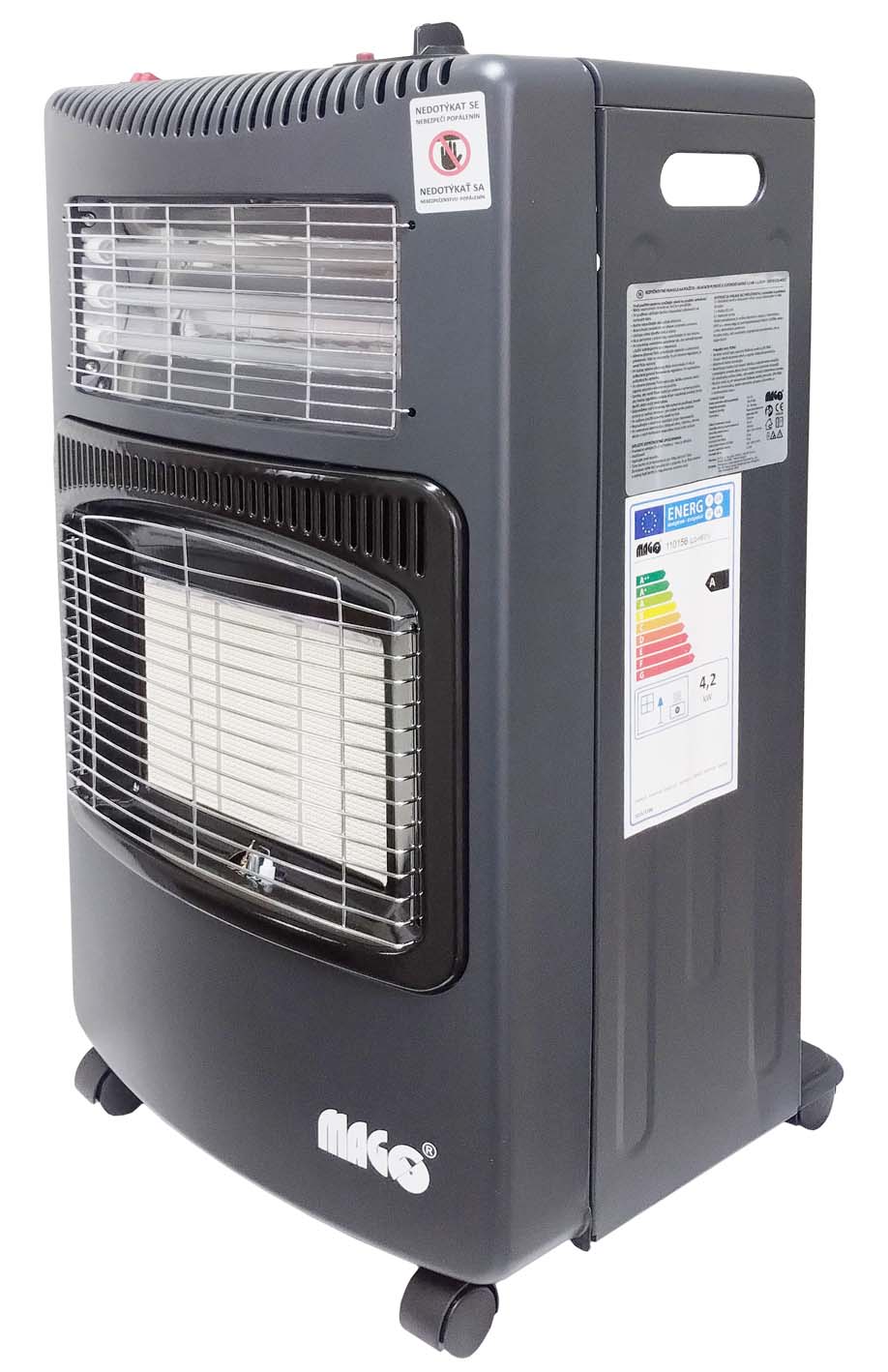 Folding Gas/Electric Heater 4,2 kW/1,14kW MAGG incl. accessories