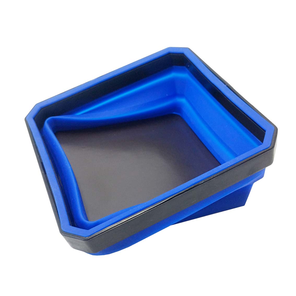 Magnetic folding bowl