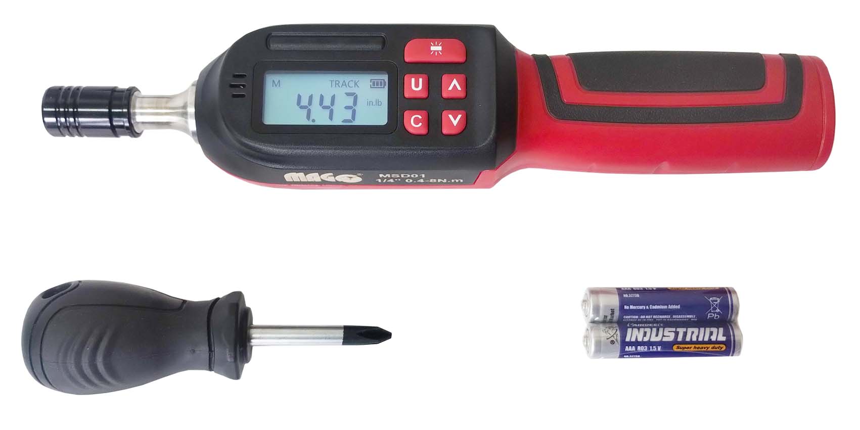 Torque screwdriver digital 0.4-8 Nm