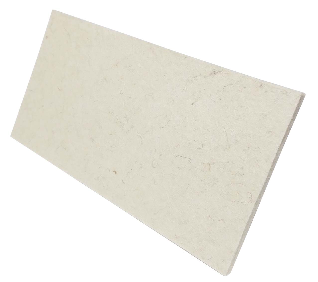 Plastic trowel 280x140/8 mm - woolen felt (white)