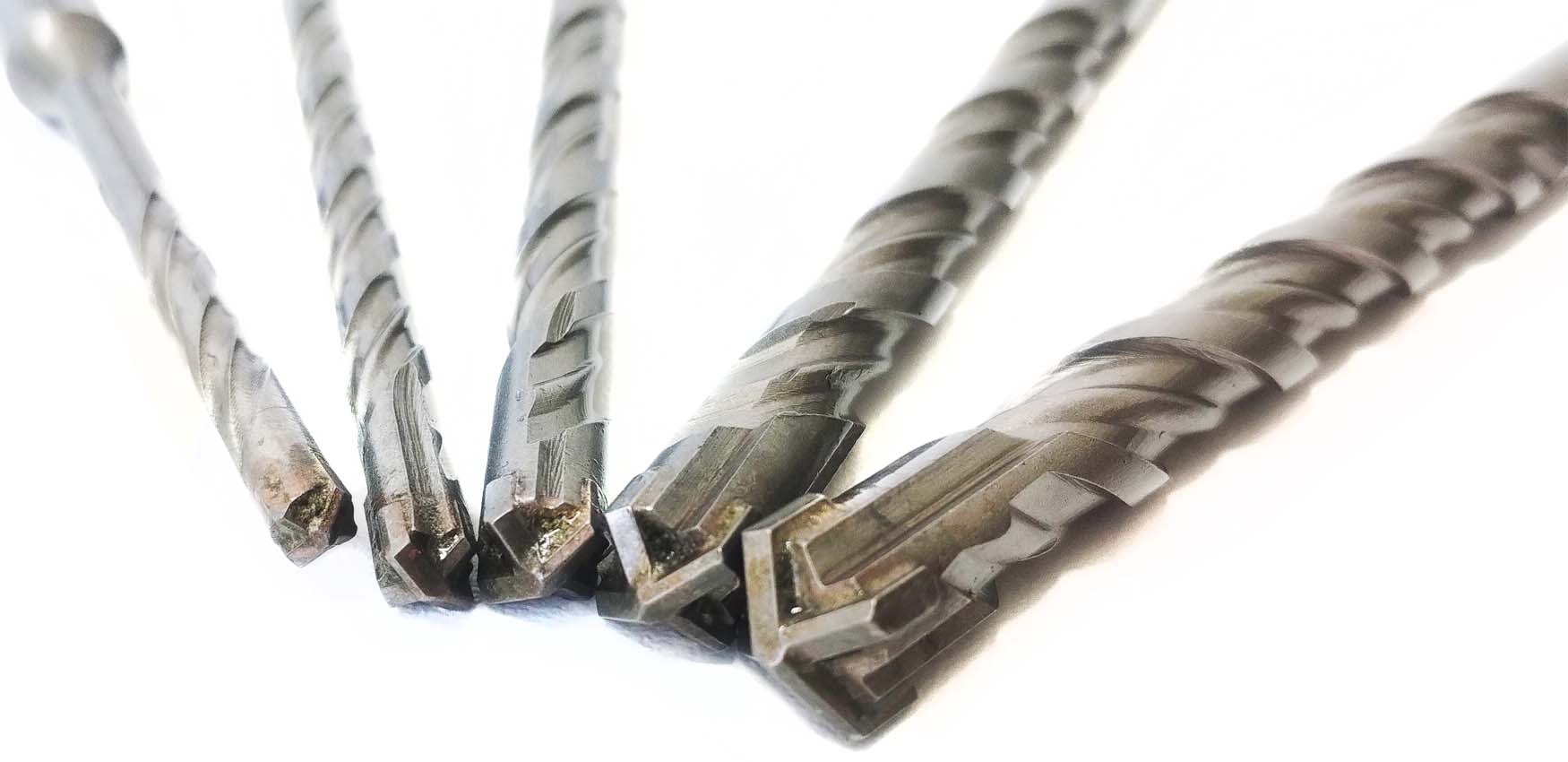 SDS+ four-edged drill bit set