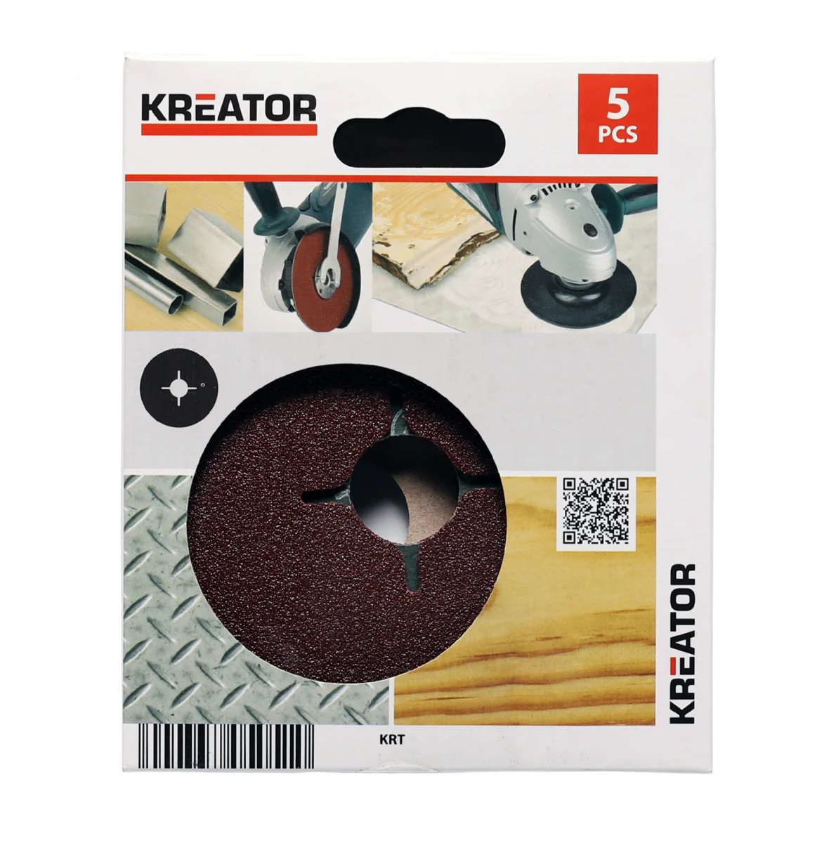 KREATOR - Abrasive cut fiber on pad 115 mm G24 - 5 pcs